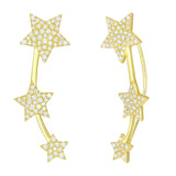 Lucky Stars Collection Lab Grown Diamond Climber Earrings